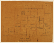 206629 Plattegrond van de verdieping van een gedeelte van het voormalige paleis van koning Lodewijk Napoleon (Drift ...